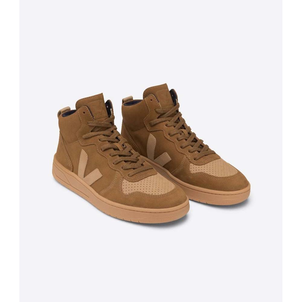 Veja V-15 NUBUCK Magasszárú Férfi Barna | HU 118NWY